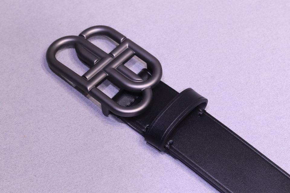 발렌시아가 Bb 블랙 라지 벨트 35mm 5703701CH0B1000