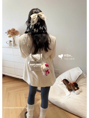 샤넬 스몰 듀마 백팩, 램스킨, 골드톤 메탈, 화이트