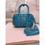 Miu Miu Arcadie 마틀라세 나파 가죽 백 5BB123 마린 블루 M1
