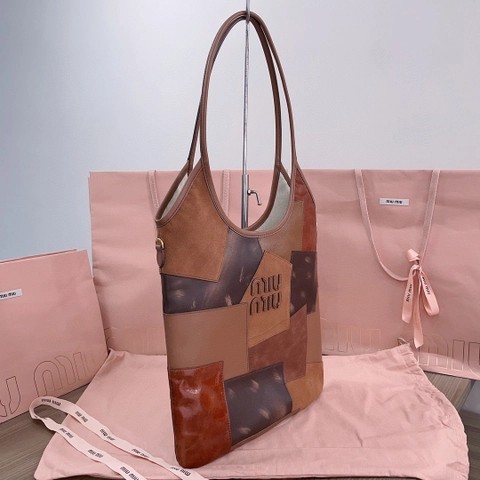 미우미우 아이비 가죽 패치워크 백 5BG231_2CRI_F0046_V_MLN 코냑 M1