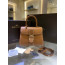Delvaux Brillant PM Surpiqué 그레인 송아지 가죽 베지탈 아이보리