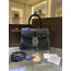 Delvaux Brillant MM Surpiqué 그레인 송아지 가죽 블랙