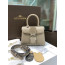 Delvaux Brillant Mini Surpiqué 그레인 송아지 가죽 Tourterelle I - 아이보리