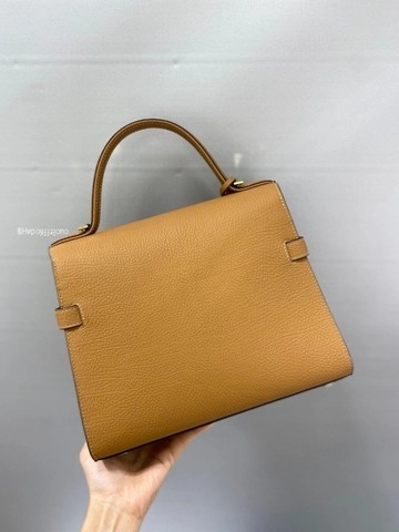 크리스피 송아지 가죽의 Delvaux Tempête MM AA0611AMF0ADNDO 베지탈 - 아이보리