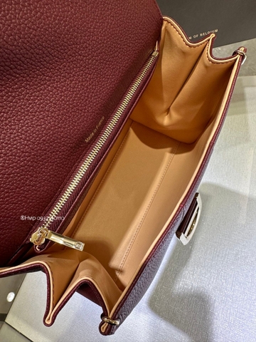 Delvaux Brillant PM 로데오 송아지 가죽 로즈우드