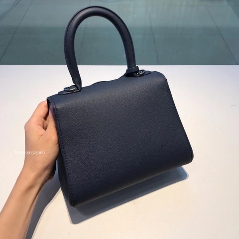 Delvaux Brillant 미니 로데오 송아지 가죽 네이비 블루