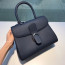 Delvaux Brillant MM 로데오 송아지 가죽 네이비 블루