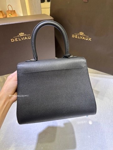 Delvaux Brillant PM 로데오 송아지 가죽 블랙