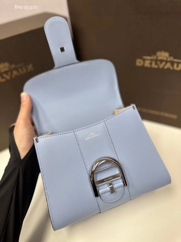 Delvaux Brillant MINI 박스 카프 아주르