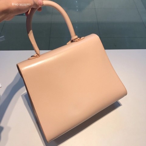 Delvaux Brillant MM 박스 카프 로즈