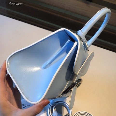 Delvaux Brillant MINI 박스 카프 아주르