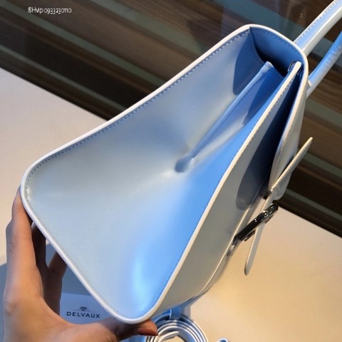 Delvaux Brillant MM 박스 카프 아주르