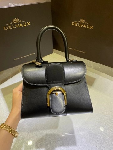 Delvaux Brillant MINI 박스 카프 블랙