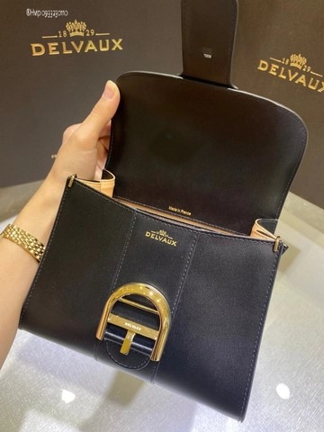 Delvaux Brillant MINI 박스 카프 블랙
