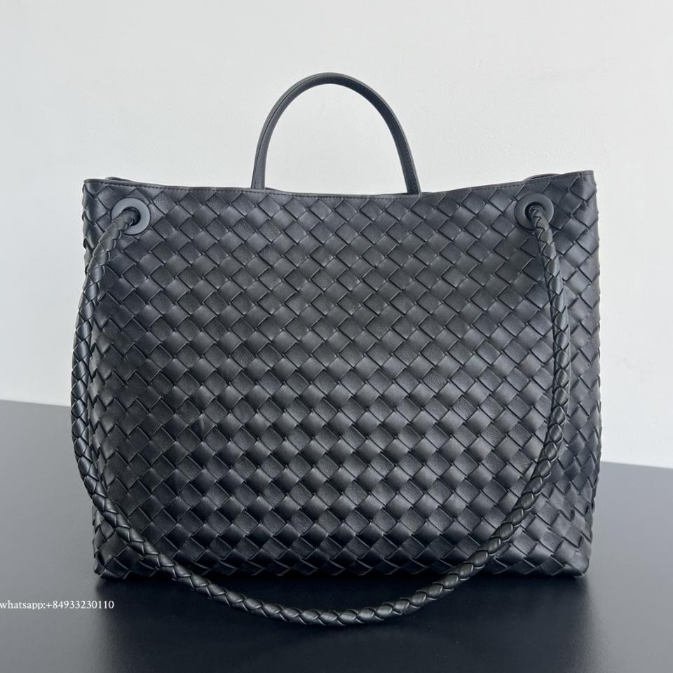 보테가베네타 라지 안디아모 블랙 PHW 743575 45*22*34 cm