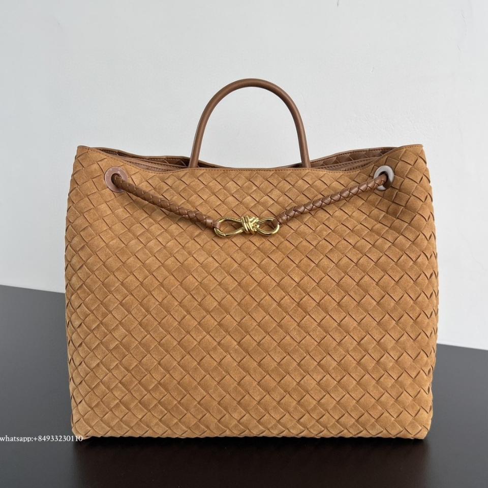 보테가베네타 라지 안디아모 앰버 스웨이드 743575 45*22*34 cm