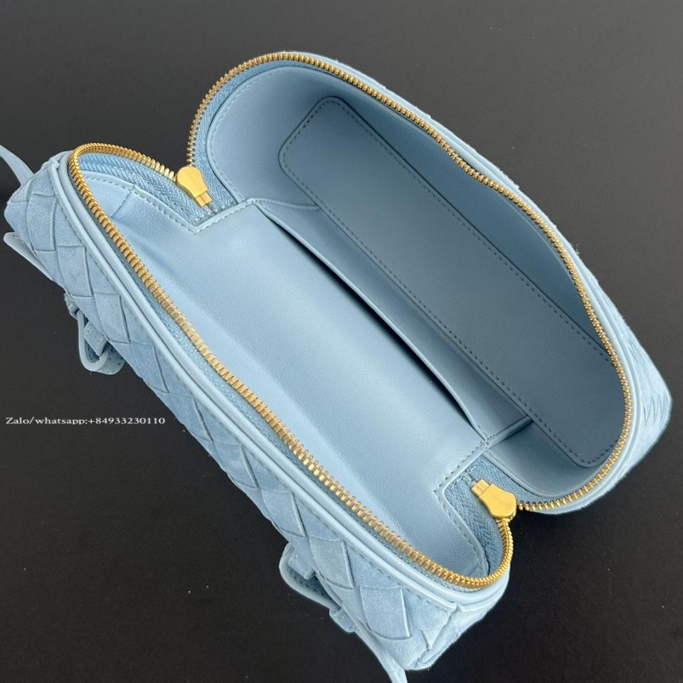 보테가 베네타 뱅뱅 블루 스웨이드 789109 23x13x6CM